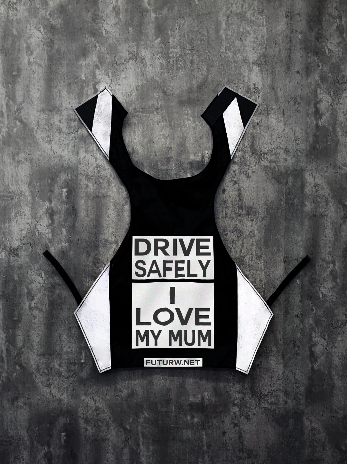 Drive Safely I Love My Mum l Stealth Black l Inverted