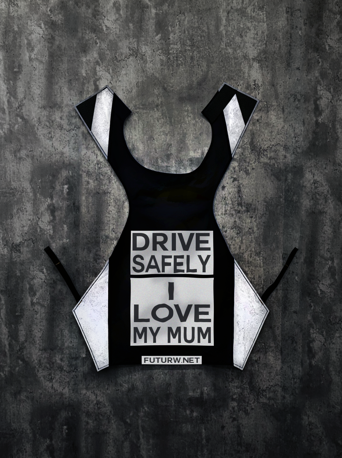Drive Safely I Love My Mum l Denim Blue l Inverted