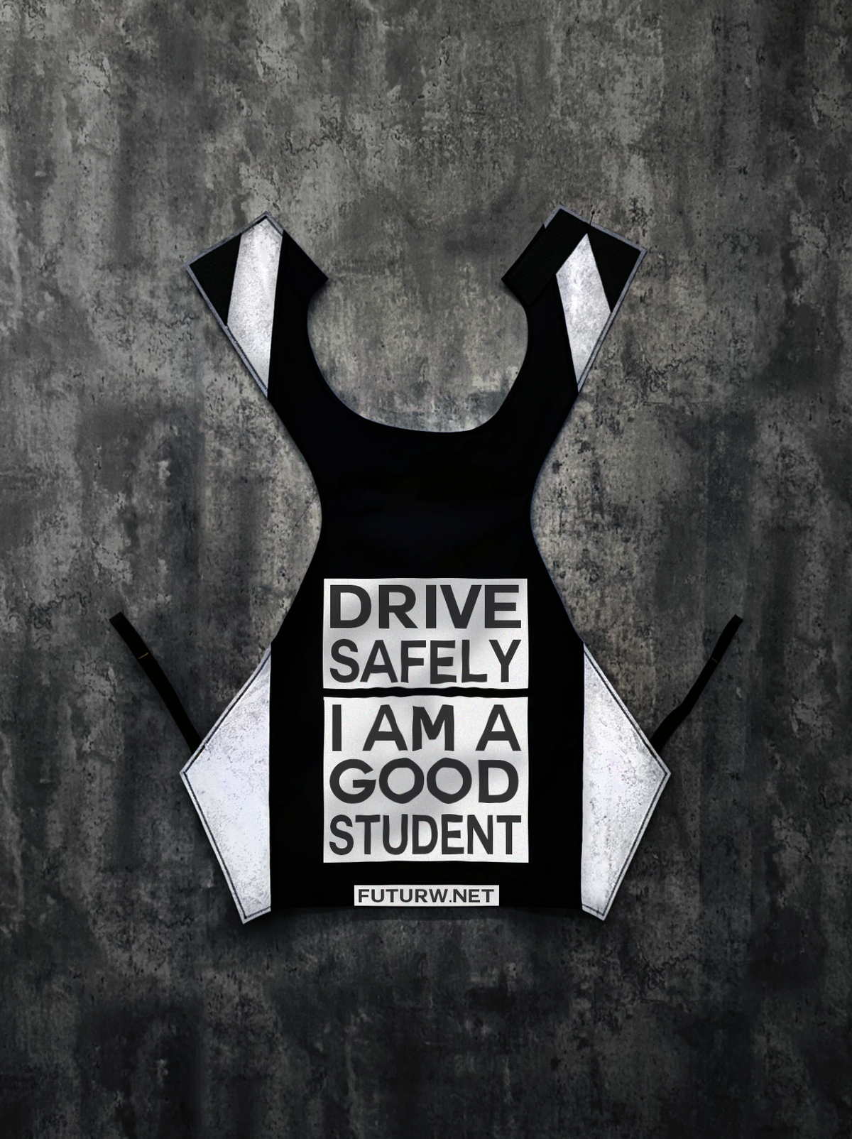 Drive Safely I Am A Good Student l Denim Blue l Inverted