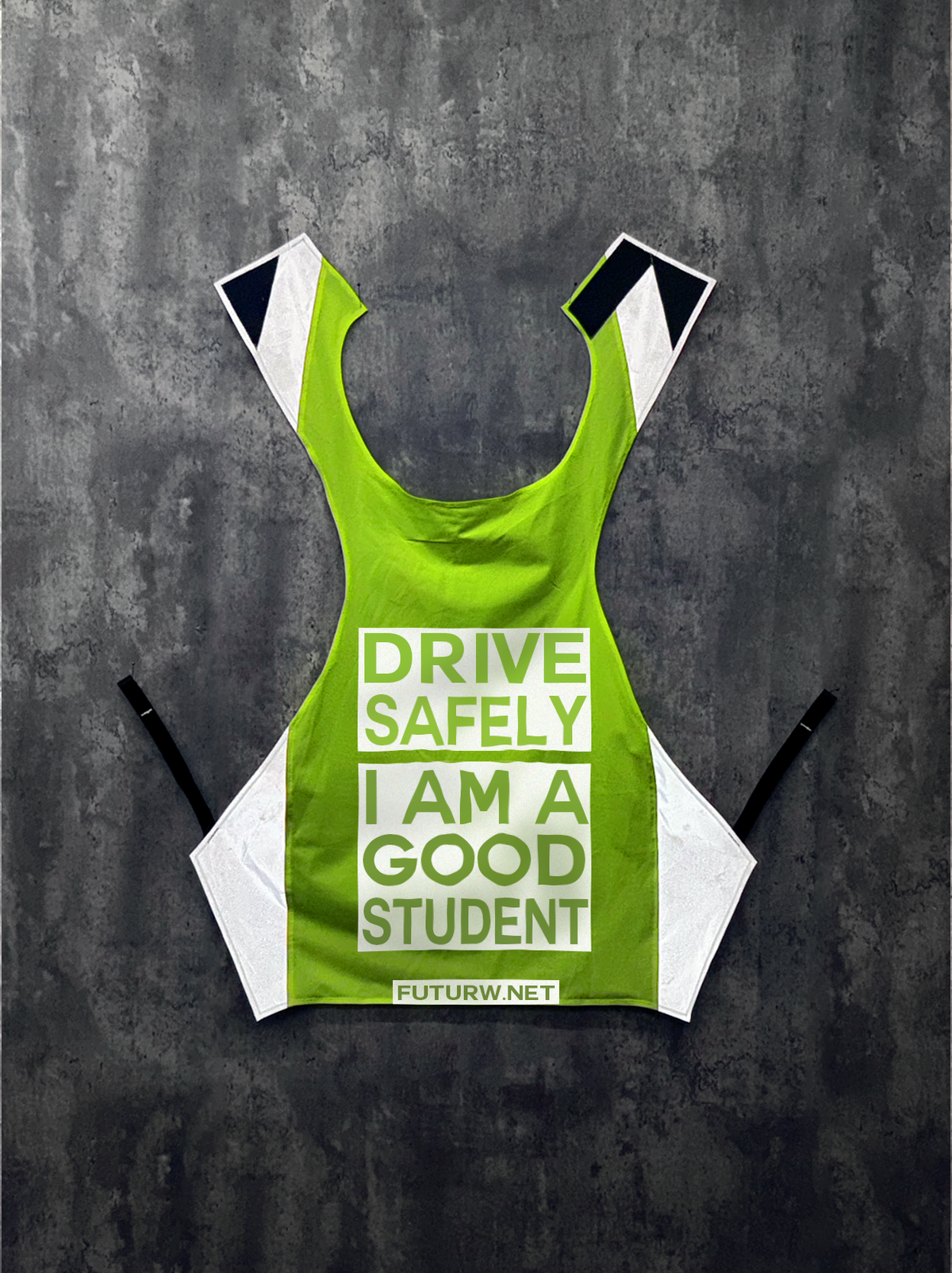 Drive Safely I Am A Good Student l HI-VIS Yellow l Inverted