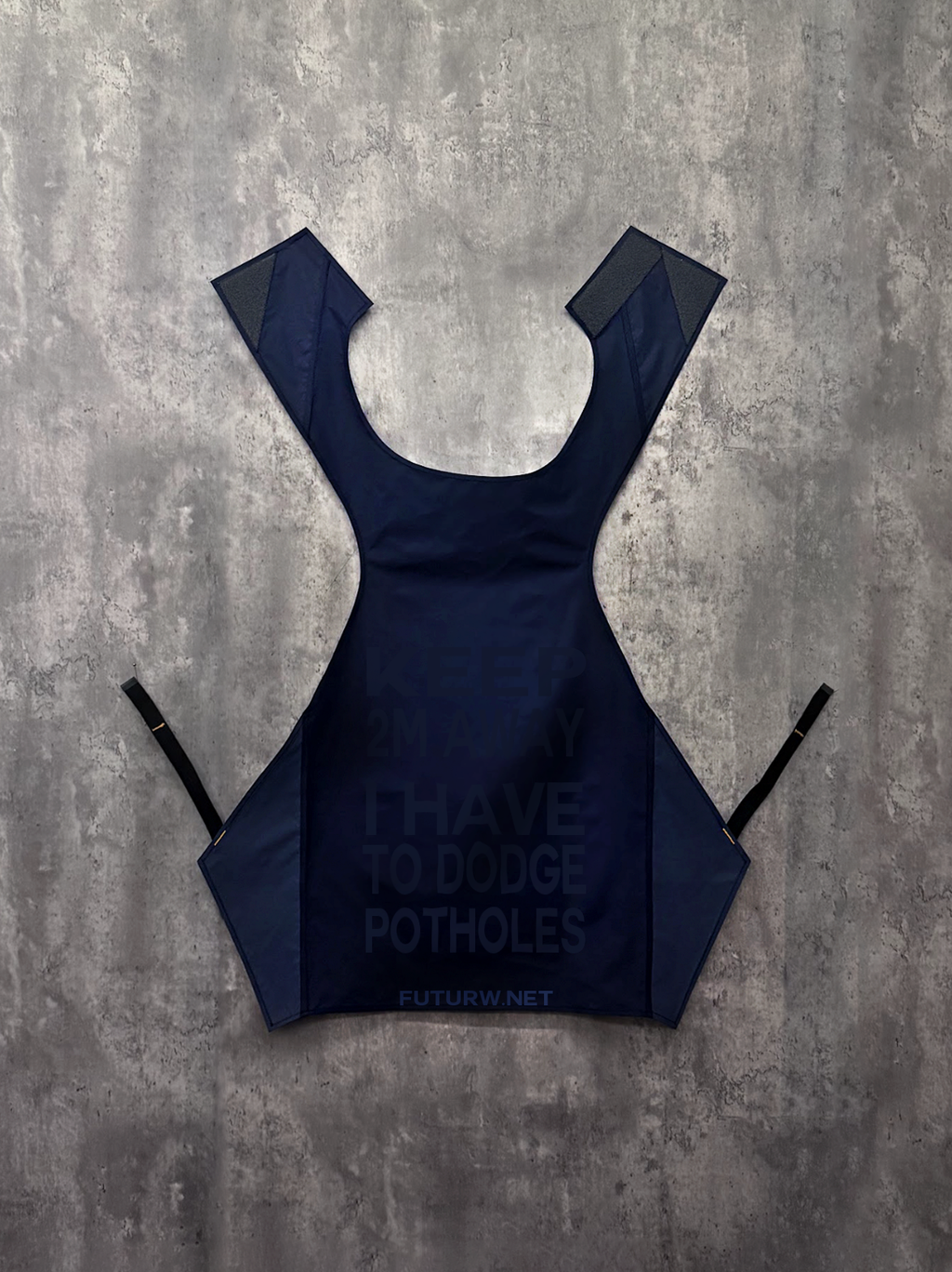 Keep 2m Away I Have To Dodge Potholes l Denim Blue