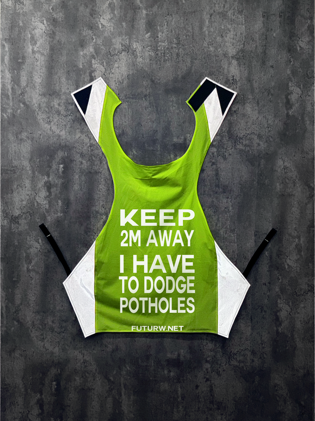 Keep 2m Away I Have To Dodge Potholes l HI-VIS Yellow