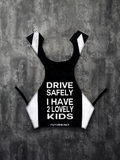 Drive Safely I Have 2 Lovely Kids l Stealth Black